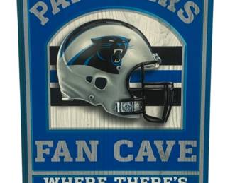 7236 - Wooden Carolina Panthers Sign - 11 x 17