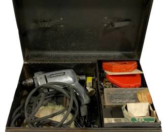 5061 - Craftsman Drill w/ Box - 16 x 10 x 6 (Description): Used as is electric/electronic/mechanical  item. No guarantee all components, untested.