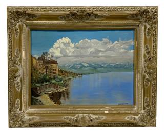 2168 - Framed Oil on Board - Signed - 33.5 x 28