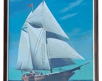 7254 - Vintage Painting - 26 x 20