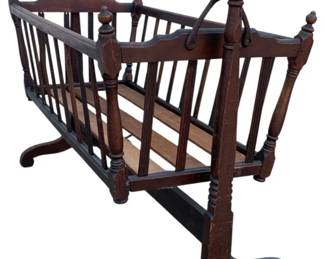 3046 - Vintage Swinging Baby Cradle - 33 x 42 x 20