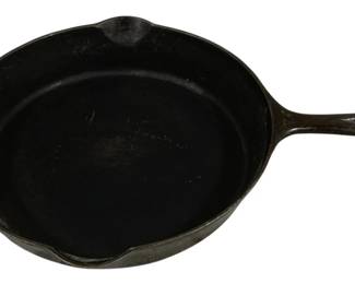 2237 - Griswold Cast Iron Skillet - 12.75" Round (Description): No. 10