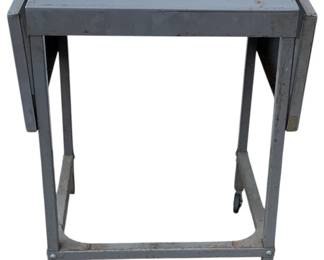 7251 - Typewriter Stand - As Is - 29 x 32 x 17 (Description): Missing Wheels