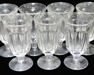 2206 - 7 Imperial Clear Iced Tea Glasses (Description): 6.75" Tall
