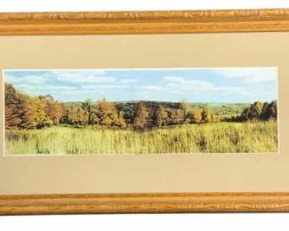 2858 - Framed Landscape Print - 8" x 14.5"