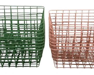 7414 - Assorted Metal Baskets - 6.5 x 9 x 4
