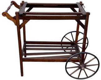 7250 - Tea Cart - As Is/Missing Glass - 30 x 32 x 17