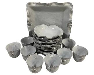 7141 - 17 Pc Set Earthenware China
