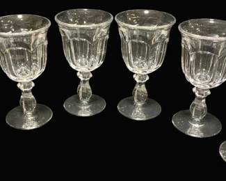 336 - 6 Imperial Stemmed Wine Goblets - 7" Tall