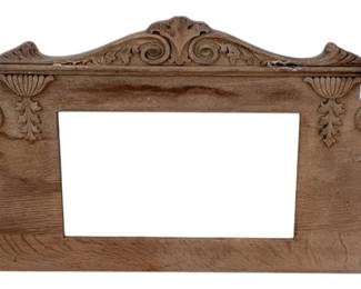 7272 - Wooden Over Mantle Carving - 23 x 56.5
