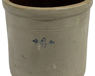 7283 - 4 Gallon Stoneware Crock - 11.5 x 12