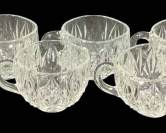 7439 - 8 Glass Punch Cups - 2.5" Tall