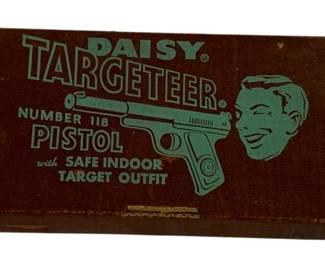 5089 - Daisy Targeteer #118 BB Pistol w/ Box (Description): Used as is electric/electronic/mechanical  item. No guarantee all components, untested.