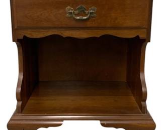 2563 - Kling Colonial Solid Cherry Bedside Table (Description): 24 x 22 x 16