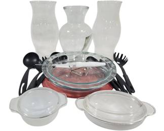 304 - Assorted Glass Items & More