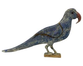 2458 - Wood Bird 16"x20" (Description): Decorative wood bird figure measuring 16  inches by 20 inches.