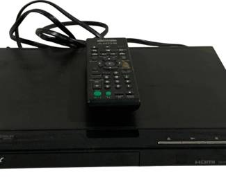 2160 - Sony DVD Player w/ Remote - 10.5 x 8 (Description): Used as is electric/electronic/mechanical  item. No guarantee all components, untested.