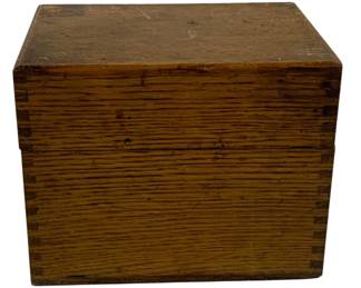 2154 - Antique Wood Box - 5.5 x 4 x 4.5
