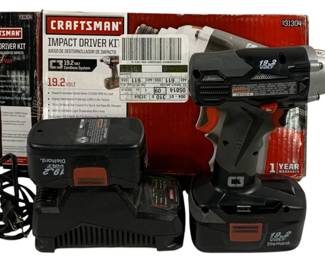 5141 - Craftsman Impact Driver w/ Charger & Extra Battery (Description): Used as is electric/electronic/mechanical  item. No guarantee all components, untested.