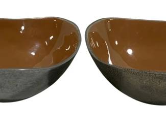 2175 - 2 Zodax Bowls - 7.5" Round