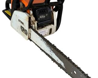 5010 - STIHL Chansaw w/ Case - 10 x 9 x 29 (Description): Used as is electric/electronic/mechanical  item. No guarantee all components, untested.