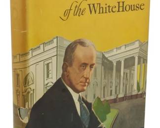 19 - 1946 Special Ed. Starling of the White House (Description): 1946 Special Edition of "Starling of the  White House" as told to Thomas Sugrue by Col.  Edmund W. Starling. This hardcover book  retains its original dust jacket featuring a  yellow background with an illustrated portrait of Col. Starling in front of the  White House. The dust jacket shows some wear  and aging consistent with its vintage status.