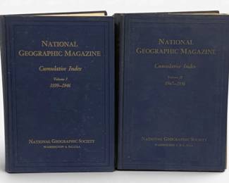 1032 - 2 National Geographic Hardcover Books