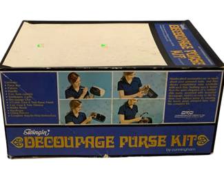 5201 - Original Vintage Decoupage Purse Kit