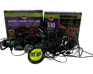 5776 - Lot of Halloween Lights (Description): Used as is electric/electronic/mechanical  item. No guarantee all components, untested.