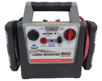 323 - Peak Performance Jump-Starter 600 Peak Amps (Description): Used as is electric/electronic/mechanical  item. No guarantee all components, untested. 9.5 x 10 x 4.5