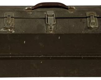 5118 - Metal Toolbox w/ Contents - 17 x 10 x 8