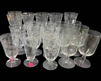 7420 - Assorted Glass Stemware