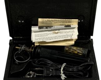 5074 - Wood Burning Kit w/ Case (Description): Used as is electric/electronic/mechanical  item. No guarantee all components, untested.