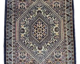 3024 - Small Persian Bidjar Wool Rug (Description): 24 x 18