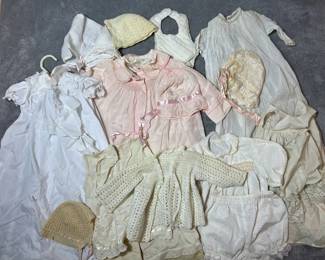 Large Assortment Vintage/Antique Baby Communion Baptism Clothing/Victorian