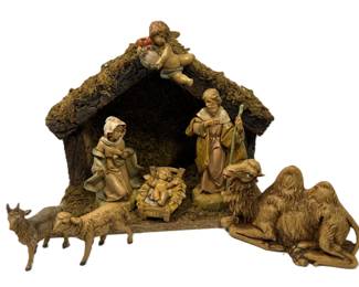 9 pc Fotnanini Nativity Set Italy