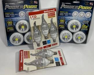 Lot of Light Bulbs and Power Pods - New in Packs