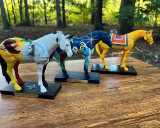 Lot of 3 Painted Ponies