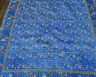 Full Size Double Sided Quilted Bed Spread Asian and Country Themed
