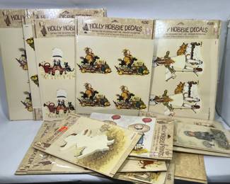 Holly Hobbie Decal, Prints and Appliques Lot