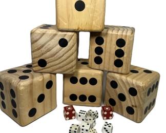 Lot of 15 Vintage and Modern Dice - Mixed Materials Wood, Bakelite, Lucite
