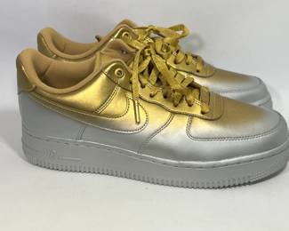 Nike Air Force 1 Low Gold Silver Women's Size 10 US 42 EU
