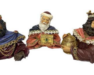 2002 Home Interiors We Three Kings Nativity Figures Set #55054 Christmas