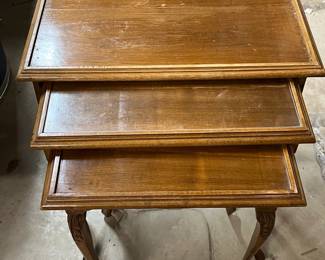 Vintage Set of French Nesting Tables
