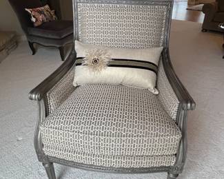 Ethan Allen Louis VXI inspired Armchair 28”x28”x38” $300