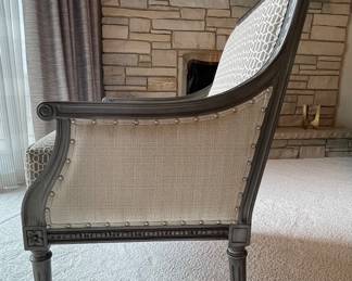Ethan Allen Louis VXI inspired Armchair 28”x28”x38” $300