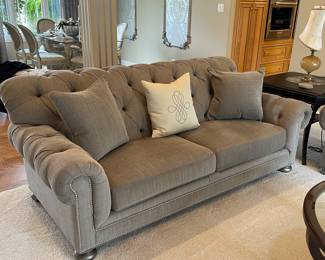Ethan Allen Chadwick Sofa 84”x38”x 35” $550