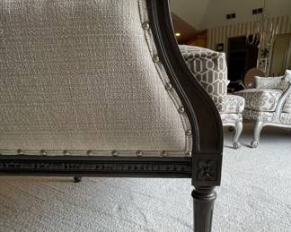 Ethan Allen Louis VXI inspired Armchair 28”x28”x38” $300
