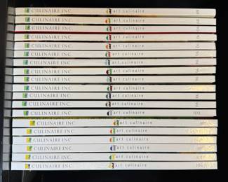 Art Culinaire quarterly magazines, hardbound, issues 88 through 106