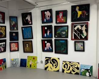 And more from the selection of original paintings by Michigan outsider artist Dennis Olejarczyk